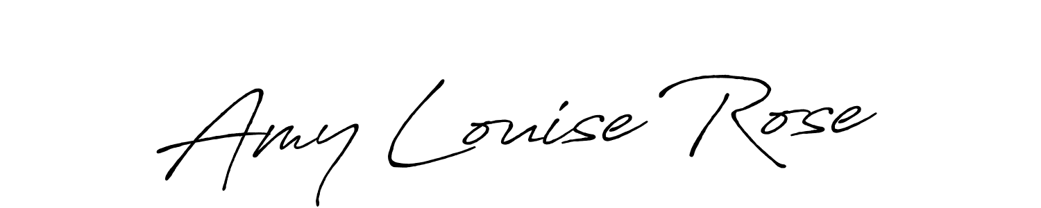 Use a signature maker to create a handwritten signature online. With this signature software, you can design (Antro_Vectra_Bolder) your own signature for name Amy Louise Rose. Amy Louise Rose signature style 7 images and pictures png