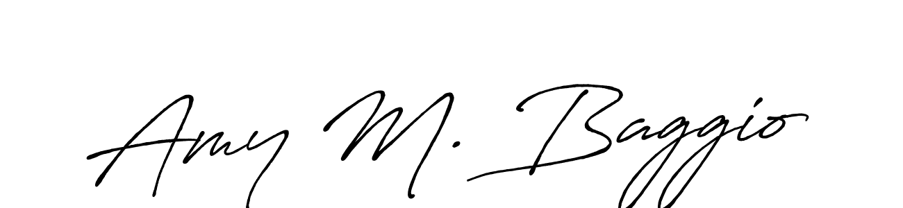 How to make Amy M. Baggio signature? Antro_Vectra_Bolder is a professional autograph style. Create handwritten signature for Amy M. Baggio name. Amy M. Baggio signature style 7 images and pictures png