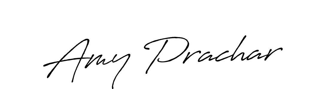 Make a beautiful signature design for name Amy Prachar. With this signature (Antro_Vectra_Bolder) style, you can create a handwritten signature for free. Amy Prachar signature style 7 images and pictures png