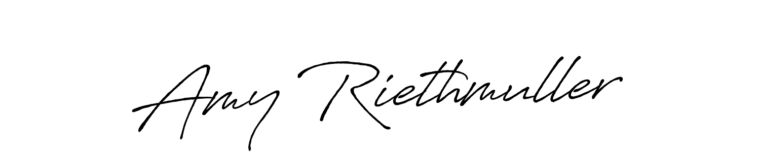 Make a beautiful signature design for name Amy Riethmuller. With this signature (Antro_Vectra_Bolder) style, you can create a handwritten signature for free. Amy Riethmuller signature style 7 images and pictures png