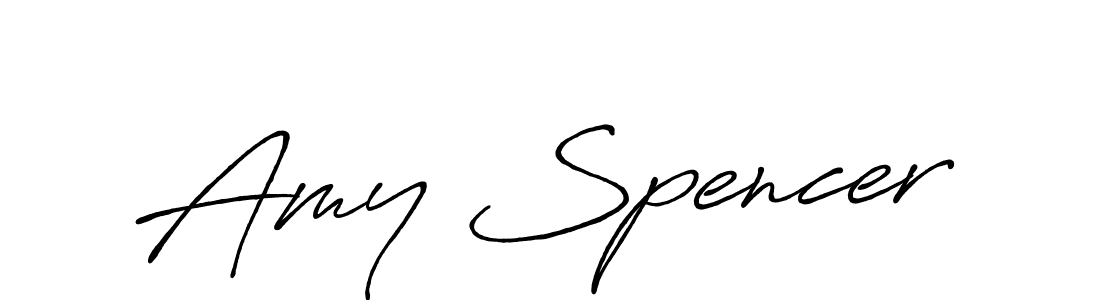 Make a beautiful signature design for name Amy Spencer. With this signature (Antro_Vectra_Bolder) style, you can create a handwritten signature for free. Amy Spencer signature style 7 images and pictures png