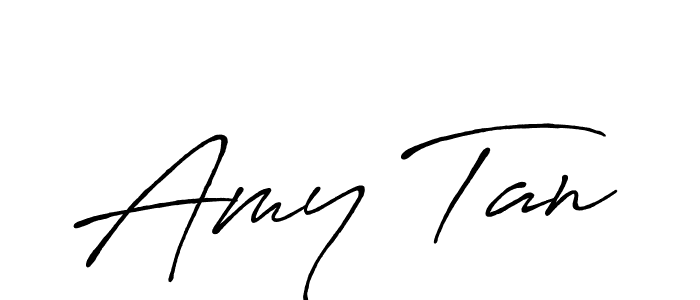 You should practise on your own different ways (Antro_Vectra_Bolder) to write your name (Amy Tan) in signature. don't let someone else do it for you. Amy Tan signature style 7 images and pictures png