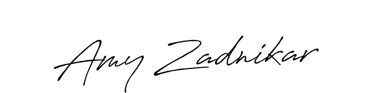 Also we have Amy Zadnikar name is the best signature style. Create professional handwritten signature collection using Antro_Vectra_Bolder autograph style. Amy Zadnikar signature style 7 images and pictures png