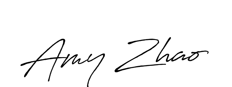 Similarly Antro_Vectra_Bolder is the best handwritten signature design. Signature creator online .You can use it as an online autograph creator for name Amy Zhao. Amy Zhao signature style 7 images and pictures png