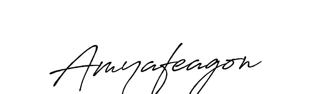 Make a beautiful signature design for name Amyafeagon. With this signature (Antro_Vectra_Bolder) style, you can create a handwritten signature for free. Amyafeagon signature style 7 images and pictures png