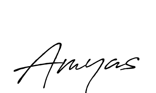 Design your own signature with our free online signature maker. With this signature software, you can create a handwritten (Antro_Vectra_Bolder) signature for name Amyas. Amyas signature style 7 images and pictures png