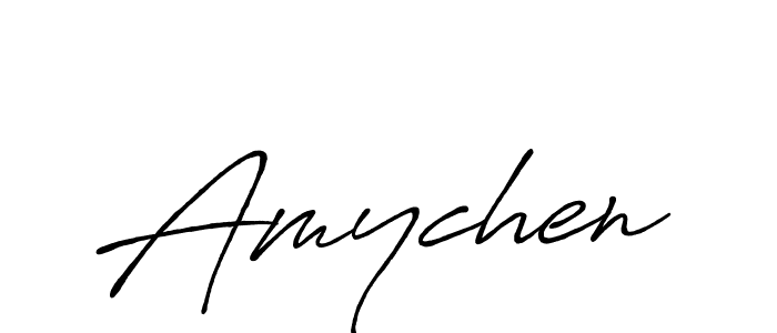 How to make Amychen signature? Antro_Vectra_Bolder is a professional autograph style. Create handwritten signature for Amychen name. Amychen signature style 7 images and pictures png