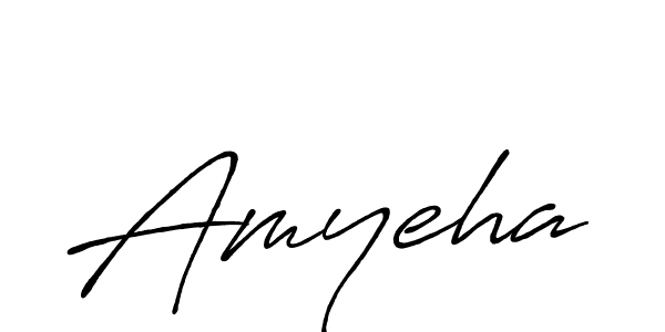 Create a beautiful signature design for name Amyeha. With this signature (Antro_Vectra_Bolder) fonts, you can make a handwritten signature for free. Amyeha signature style 7 images and pictures png