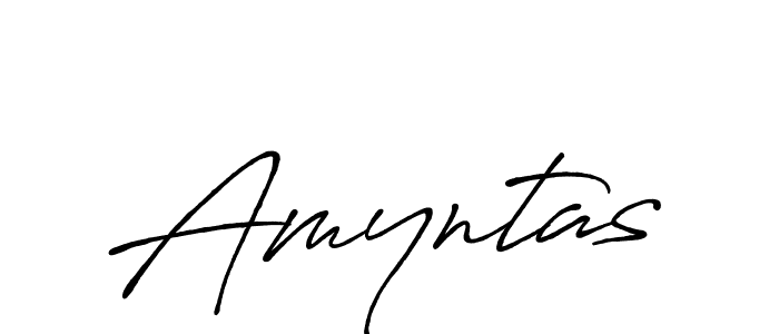 Create a beautiful signature design for name Amyntas. With this signature (Antro_Vectra_Bolder) fonts, you can make a handwritten signature for free. Amyntas signature style 7 images and pictures png