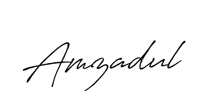 How to make Amzadul name signature. Use Antro_Vectra_Bolder style for creating short signs online. This is the latest handwritten sign. Amzadul signature style 7 images and pictures png