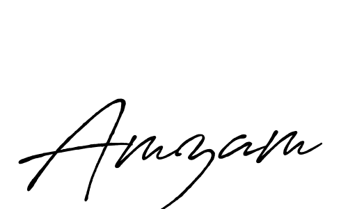 Also we have Amzam name is the best signature style. Create professional handwritten signature collection using Antro_Vectra_Bolder autograph style. Amzam signature style 7 images and pictures png