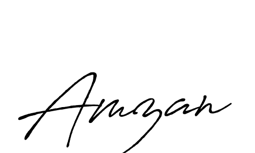 Also we have Amzan name is the best signature style. Create professional handwritten signature collection using Antro_Vectra_Bolder autograph style. Amzan signature style 7 images and pictures png