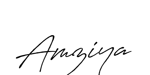 How to make Amziya signature? Antro_Vectra_Bolder is a professional autograph style. Create handwritten signature for Amziya name. Amziya signature style 7 images and pictures png