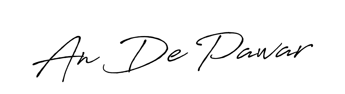 You can use this online signature creator to create a handwritten signature for the name An De Pawar. This is the best online autograph maker. An De Pawar signature style 7 images and pictures png