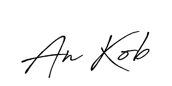 Once you've used our free online signature maker to create your best signature Antro_Vectra_Bolder style, it's time to enjoy all of the benefits that An Kob name signing documents. An Kob signature style 7 images and pictures png
