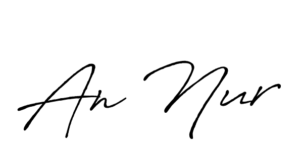 How to make An Nur signature? Antro_Vectra_Bolder is a professional autograph style. Create handwritten signature for An Nur name. An Nur signature style 7 images and pictures png