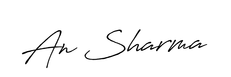 You should practise on your own different ways (Antro_Vectra_Bolder) to write your name (An Sharma) in signature. don't let someone else do it for you. An Sharma signature style 7 images and pictures png