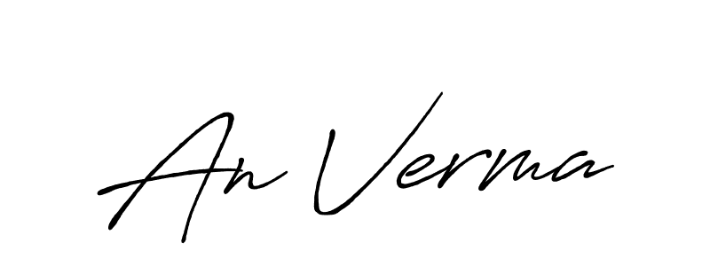 Make a beautiful signature design for name An Verma. Use this online signature maker to create a handwritten signature for free. An Verma signature style 7 images and pictures png