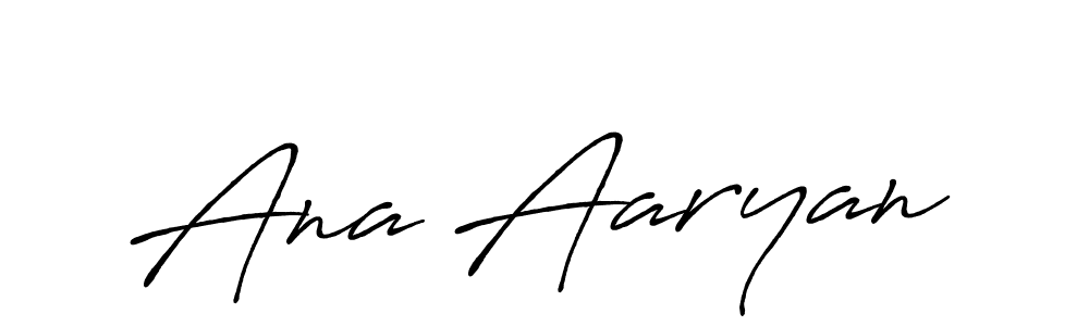 Make a beautiful signature design for name Ana Aaryan. With this signature (Antro_Vectra_Bolder) style, you can create a handwritten signature for free. Ana Aaryan signature style 7 images and pictures png