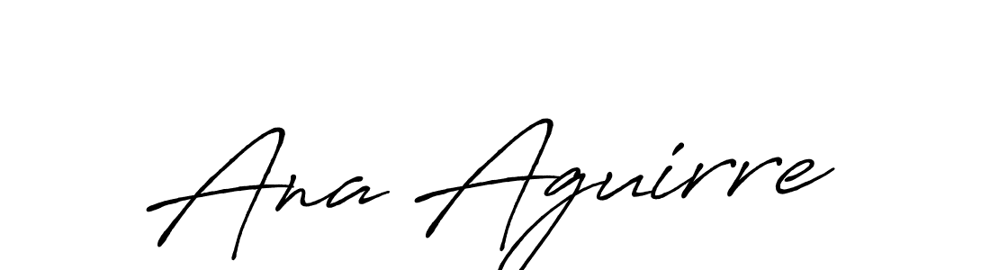 Make a beautiful signature design for name Ana Aguirre. With this signature (Antro_Vectra_Bolder) style, you can create a handwritten signature for free. Ana Aguirre signature style 7 images and pictures png