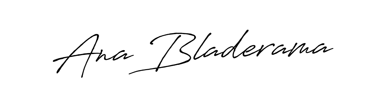 How to make Ana Bladerama name signature. Use Antro_Vectra_Bolder style for creating short signs online. This is the latest handwritten sign. Ana Bladerama signature style 7 images and pictures png