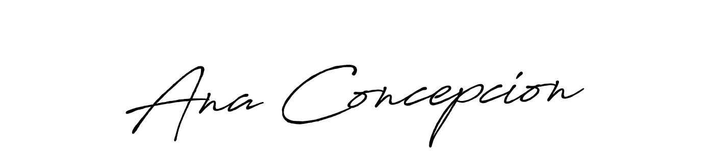 Make a beautiful signature design for name Ana Concepcion. With this signature (Antro_Vectra_Bolder) style, you can create a handwritten signature for free. Ana Concepcion signature style 7 images and pictures png