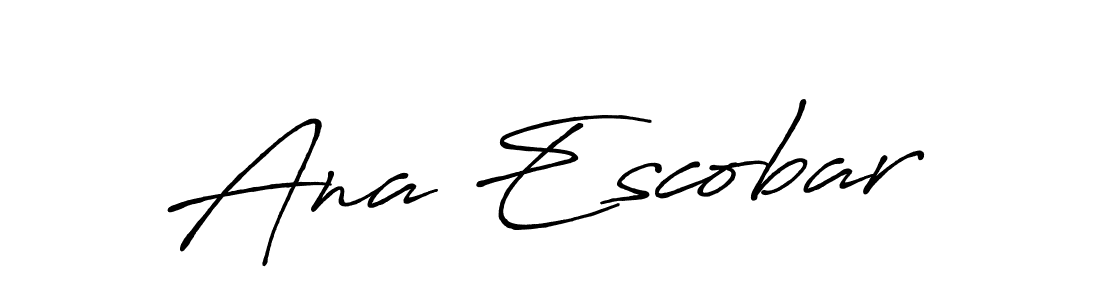 Create a beautiful signature design for name Ana Escobar. With this signature (Antro_Vectra_Bolder) fonts, you can make a handwritten signature for free. Ana Escobar signature style 7 images and pictures png