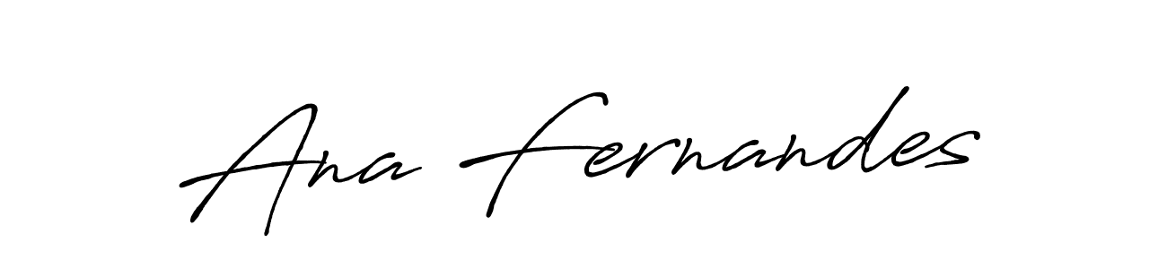 Ana Fernandes stylish signature style. Best Handwritten Sign (Antro_Vectra_Bolder) for my name. Handwritten Signature Collection Ideas for my name Ana Fernandes. Ana Fernandes signature style 7 images and pictures png