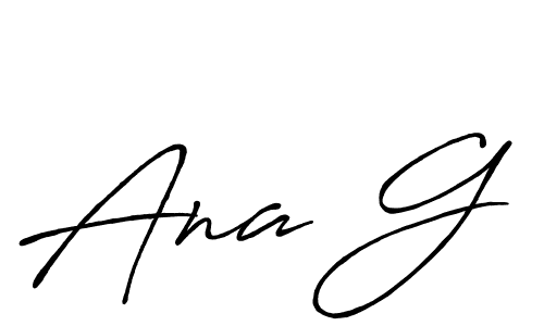 Also You can easily find your signature by using the search form. We will create Ana G name handwritten signature images for you free of cost using Antro_Vectra_Bolder sign style. Ana G signature style 7 images and pictures png