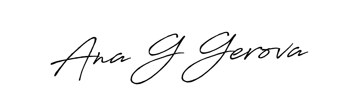 Use a signature maker to create a handwritten signature online. With this signature software, you can design (Antro_Vectra_Bolder) your own signature for name Ana G Gerova. Ana G Gerova signature style 7 images and pictures png