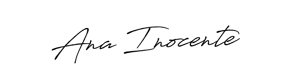 Here are the top 10 professional signature styles for the name Ana Inocente. These are the best autograph styles you can use for your name. Ana Inocente signature style 7 images and pictures png