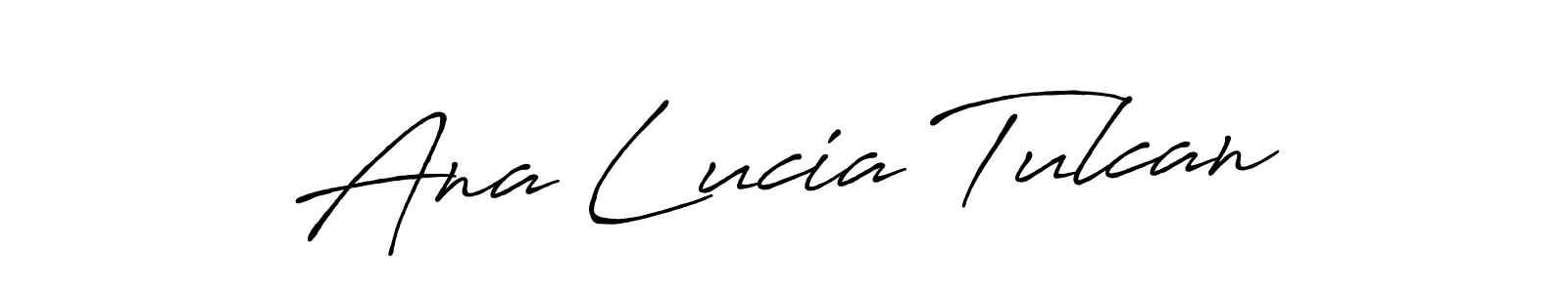 Antro_Vectra_Bolder is a professional signature style that is perfect for those who want to add a touch of class to their signature. It is also a great choice for those who want to make their signature more unique. Get Ana Lucia Tulcan name to fancy signature for free. Ana Lucia Tulcan signature style 7 images and pictures png