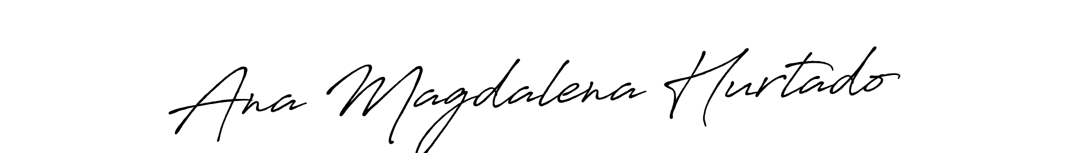 Make a beautiful signature design for name Ana Magdalena Hurtado. With this signature (Antro_Vectra_Bolder) style, you can create a handwritten signature for free. Ana Magdalena Hurtado signature style 7 images and pictures png