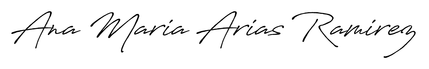Get an exclusive digital autograph for Ana Maria Arias Ramirez. The Antro_Vectra_Bolder typeface captures the charm of real penmanship on paper. Ana Maria Arias Ramirez signature style 7 images and pictures png