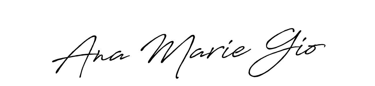 You can use this online signature creator to create a handwritten signature for the name Ana Marie Gio. This is the best online autograph maker. Ana Marie Gio signature style 7 images and pictures png