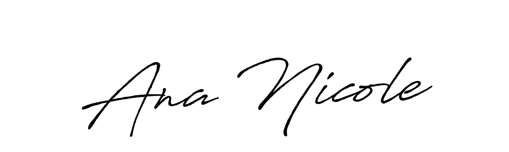 How to make Ana Nicole signature? Antro_Vectra_Bolder is a professional autograph style. Create handwritten signature for Ana Nicole name. Ana Nicole signature style 7 images and pictures png
