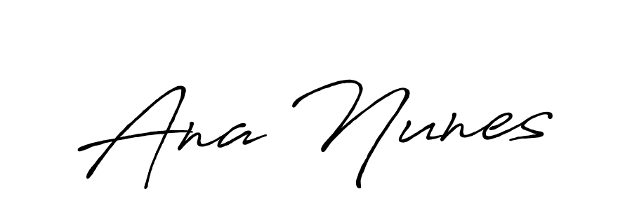 Also we have Ana Nunes name is the best signature style. Create professional handwritten signature collection using Antro_Vectra_Bolder autograph style. Ana Nunes signature style 7 images and pictures png