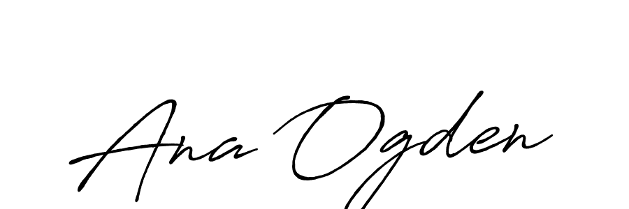 The best way (Antro_Vectra_Bolder) to make a short signature is to pick only two or three words in your name. The name Ana Ogden include a total of six letters. For converting this name. Ana Ogden signature style 7 images and pictures png