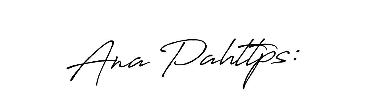 Use a signature maker to create a handwritten signature online. With this signature software, you can design (Antro_Vectra_Bolder) your own signature for name Ana Pahttps:. Ana Pahttps: signature style 7 images and pictures png