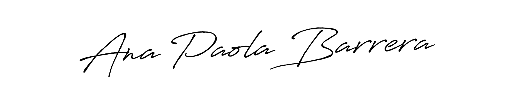 How to make Ana Paola Barrera name signature. Use Antro_Vectra_Bolder style for creating short signs online. This is the latest handwritten sign. Ana Paola Barrera signature style 7 images and pictures png