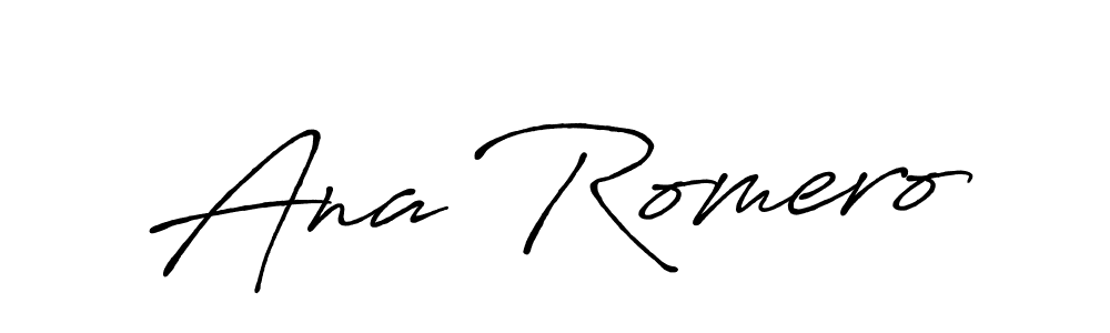 if you are searching for the best signature style for your name Ana Romero. so please give up your signature search. here we have designed multiple signature styles  using Antro_Vectra_Bolder. Ana Romero signature style 7 images and pictures png