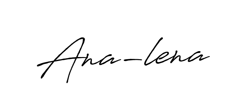 Make a beautiful signature design for name Ana-lena. Use this online signature maker to create a handwritten signature for free. Ana-lena signature style 7 images and pictures png