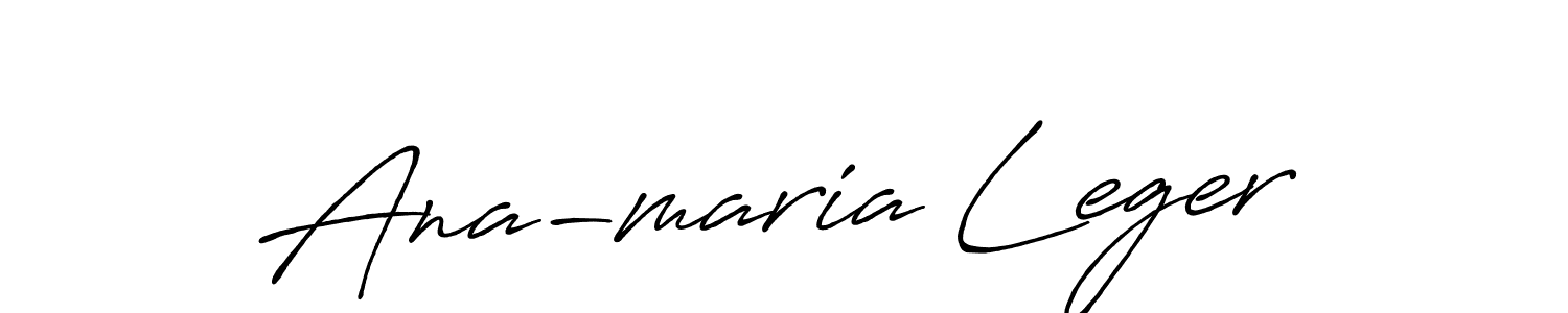Similarly Antro_Vectra_Bolder is the best handwritten signature design. Signature creator online .You can use it as an online autograph creator for name Ana-maria Leger. Ana-maria Leger signature style 7 images and pictures png