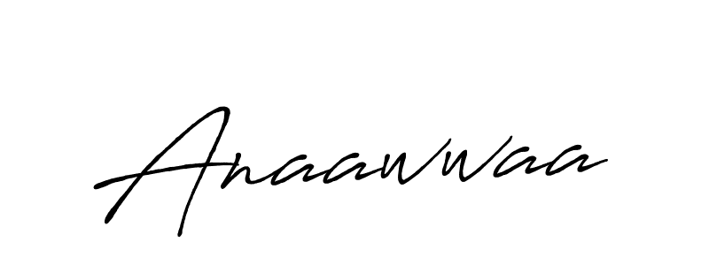 Make a beautiful signature design for name Anaawwaa. With this signature (Antro_Vectra_Bolder) style, you can create a handwritten signature for free. Anaawwaa signature style 7 images and pictures png