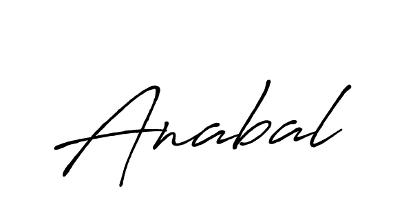 Anabal stylish signature style. Best Handwritten Sign (Antro_Vectra_Bolder) for my name. Handwritten Signature Collection Ideas for my name Anabal. Anabal signature style 7 images and pictures png