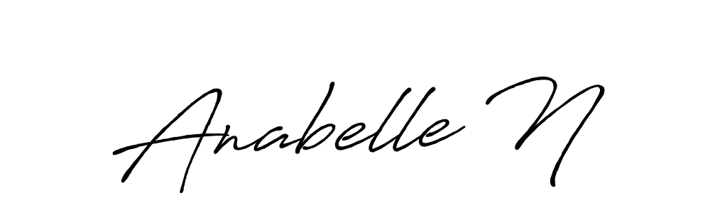 Here are the top 10 professional signature styles for the name Anabelle N. These are the best autograph styles you can use for your name. Anabelle N signature style 7 images and pictures png