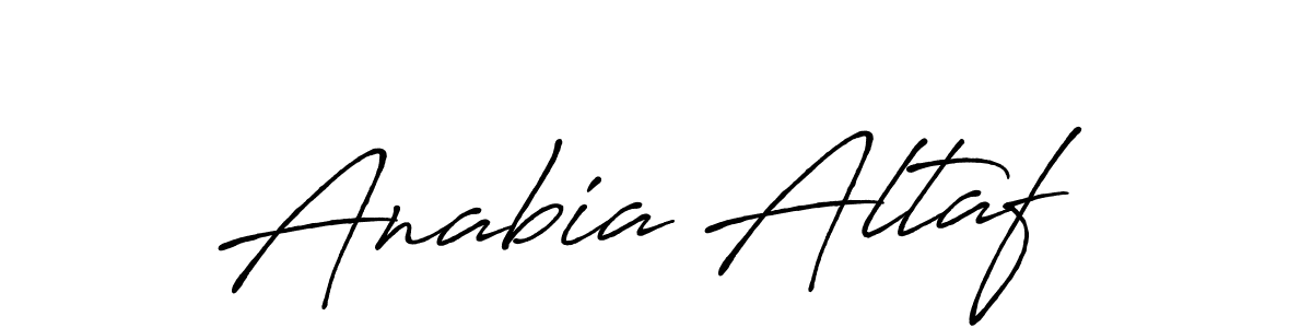 Make a beautiful signature design for name Anabia Altaf. Use this online signature maker to create a handwritten signature for free. Anabia Altaf signature style 7 images and pictures png