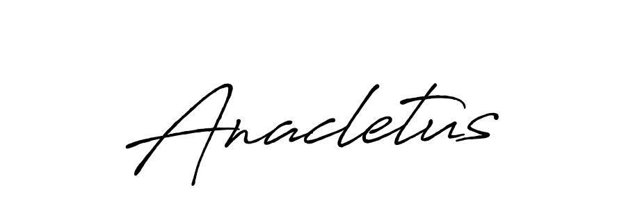 Design your own signature with our free online signature maker. With this signature software, you can create a handwritten (Antro_Vectra_Bolder) signature for name Anacletus. Anacletus signature style 7 images and pictures png