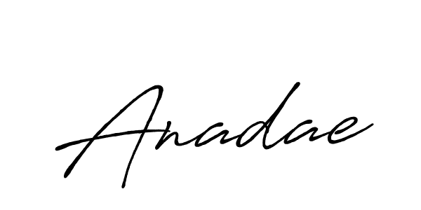 Also we have Anadae name is the best signature style. Create professional handwritten signature collection using Antro_Vectra_Bolder autograph style. Anadae signature style 7 images and pictures png