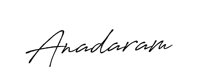 Make a beautiful signature design for name Anadaram. With this signature (Antro_Vectra_Bolder) style, you can create a handwritten signature for free. Anadaram signature style 7 images and pictures png